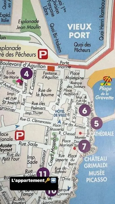 Studio Vieil Antibes Rue Du Bateau Apartment